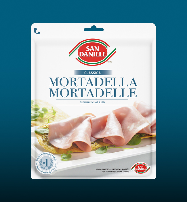 AS Advertising Resealable Packaging Design San Daniele Mortadella Classica