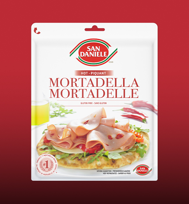 AS Advertising Resealable Packaging Design San Daniele Mortadella Hot