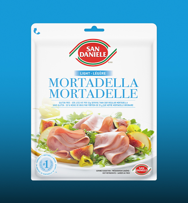AS Advertising Resealable Packaging Design San Daniele Mortadella Light